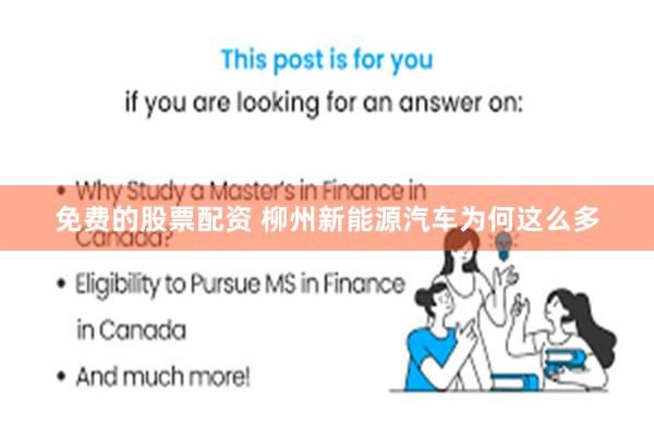 免费的股票配资 柳州新能源汽车为何这么多