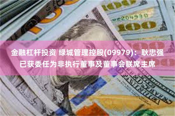 金融杠杆投资 绿城管理控股(09979)：耿忠强已获委任为非执行董事及董事会联席主席