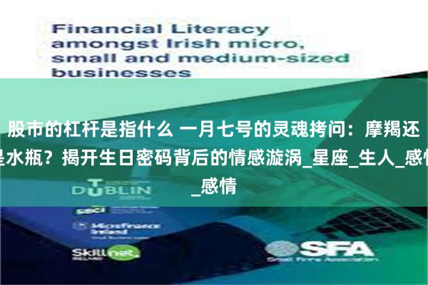 股市的杠杆是指什么 一月七号的灵魂拷问：摩羯还是水瓶？揭开生日密码背后的情感漩涡_星座_生人_感情